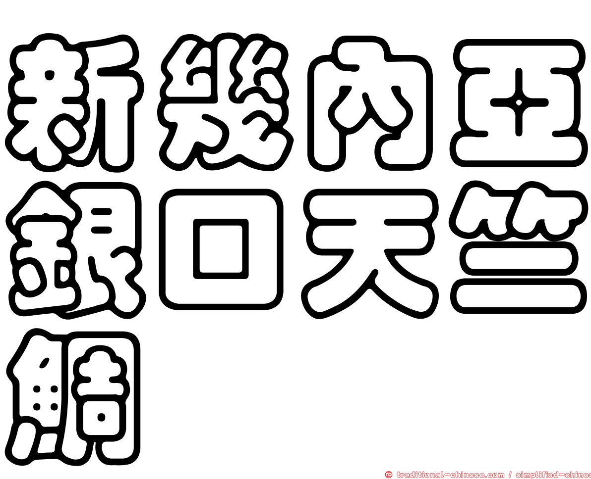 新幾內亞銀口天竺鯛