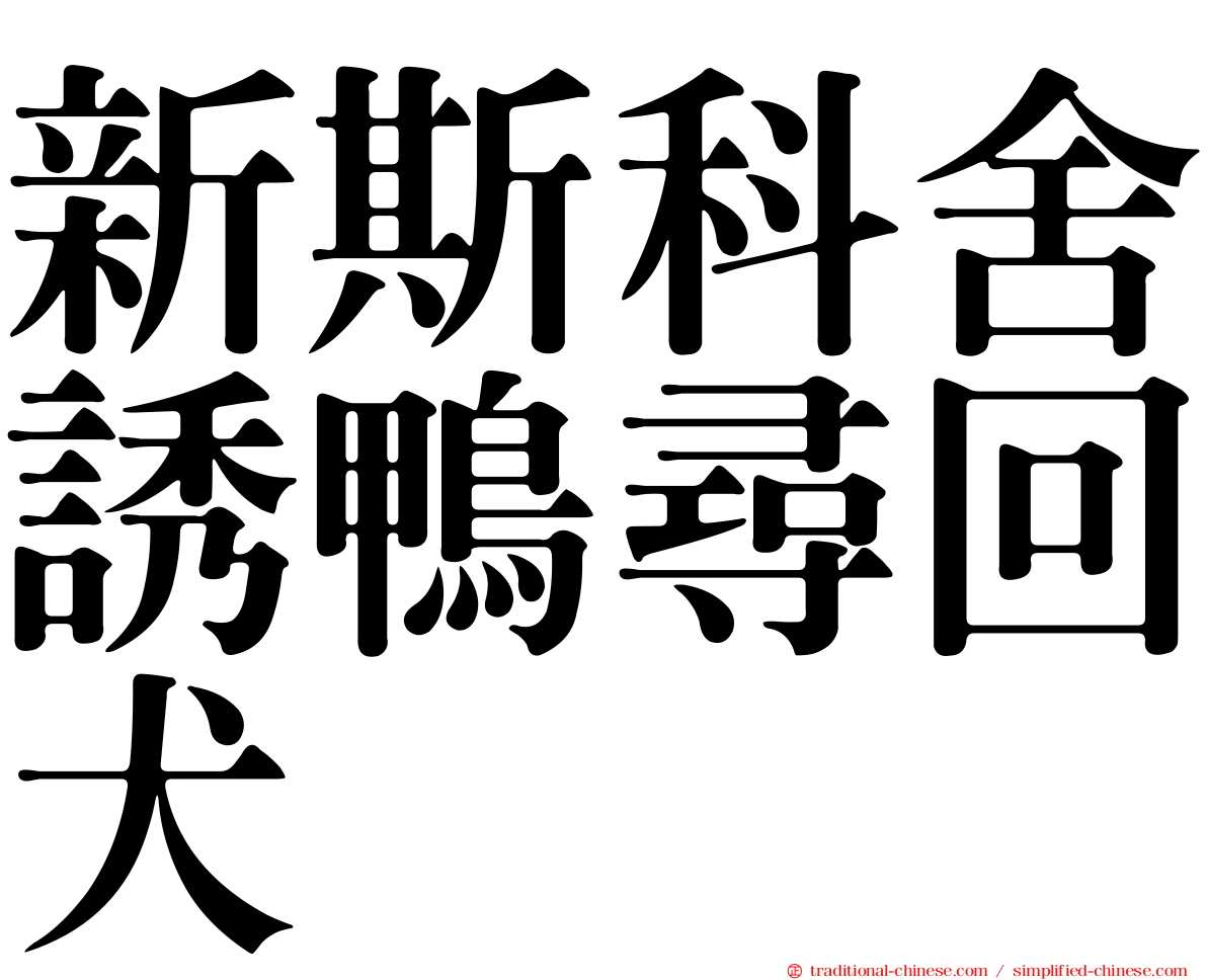 新斯科舍誘鴨尋回犬