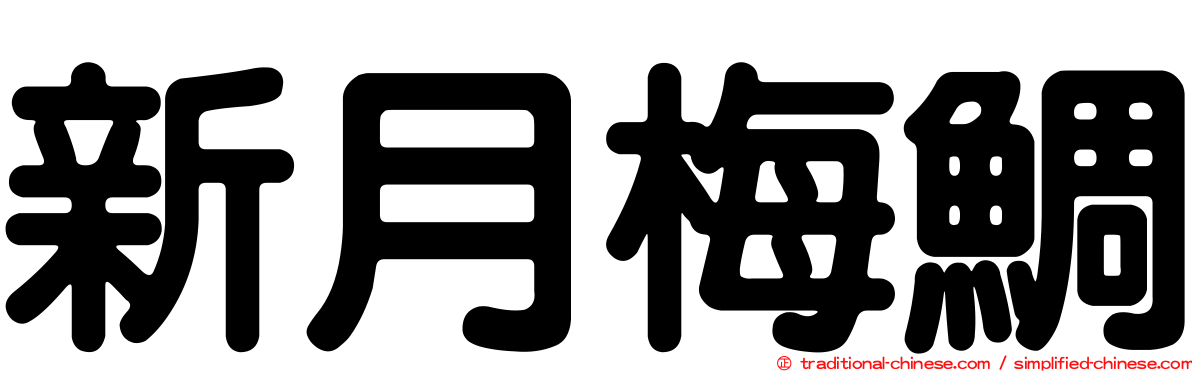 新月梅鯛