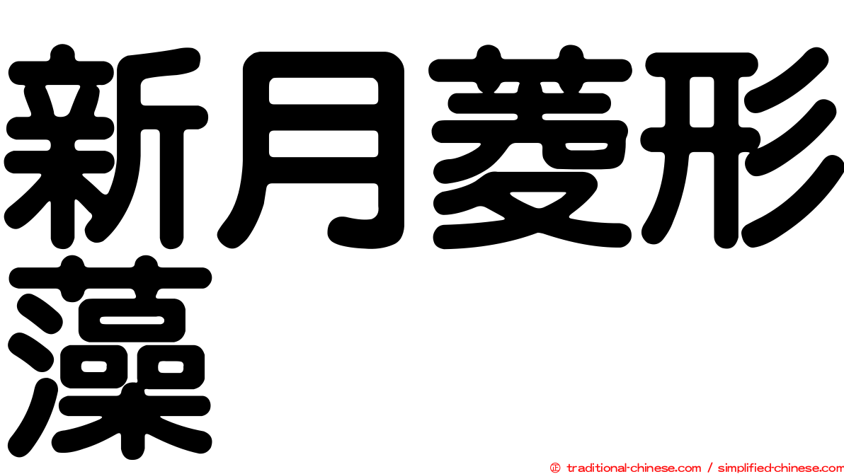 新月菱形藻