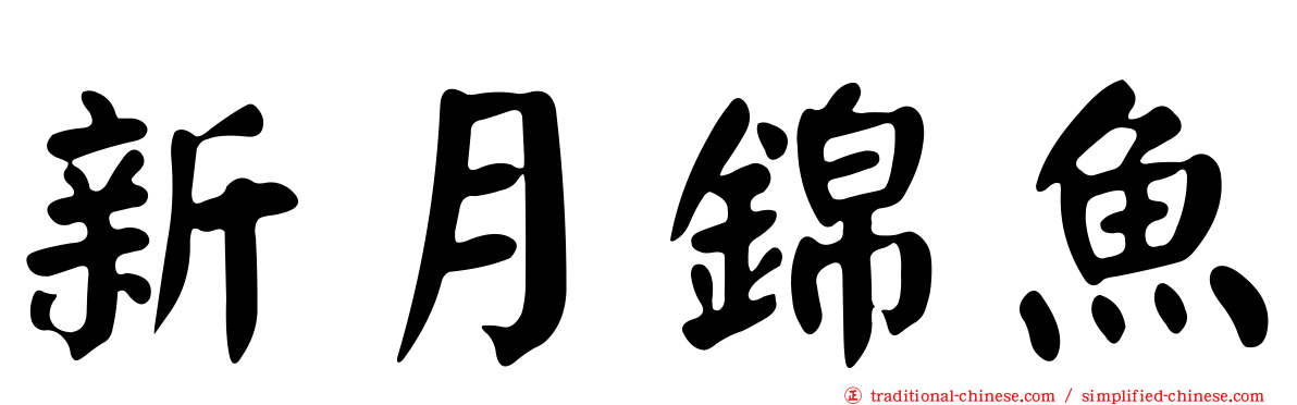 新月錦魚