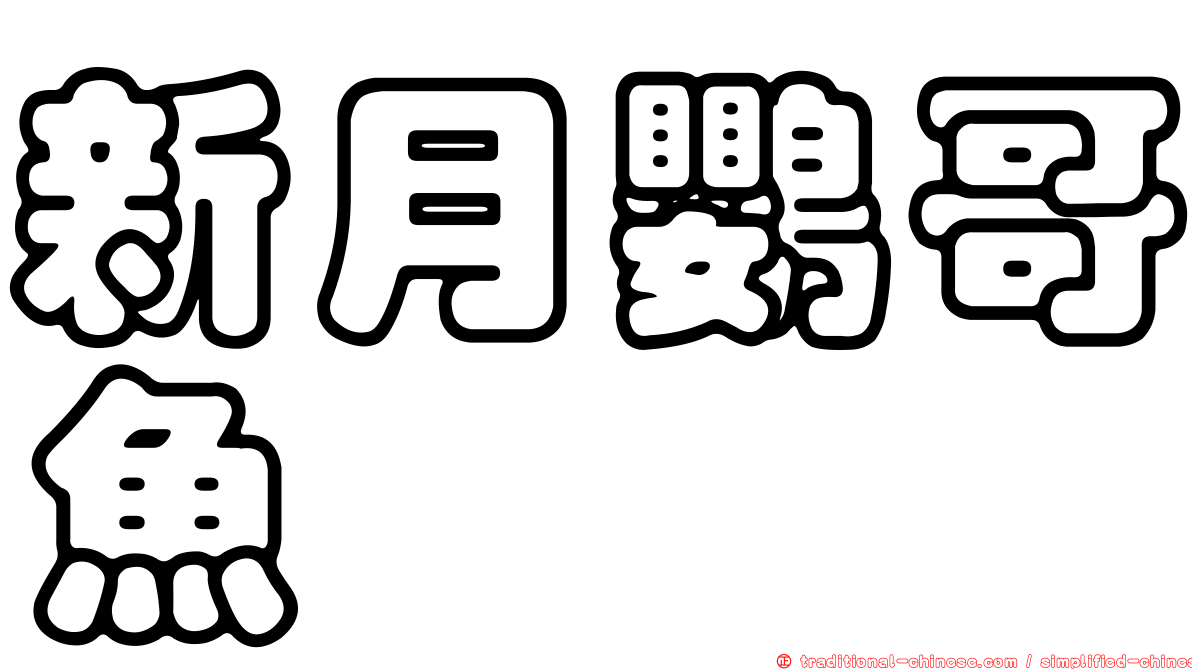新月鸚哥魚