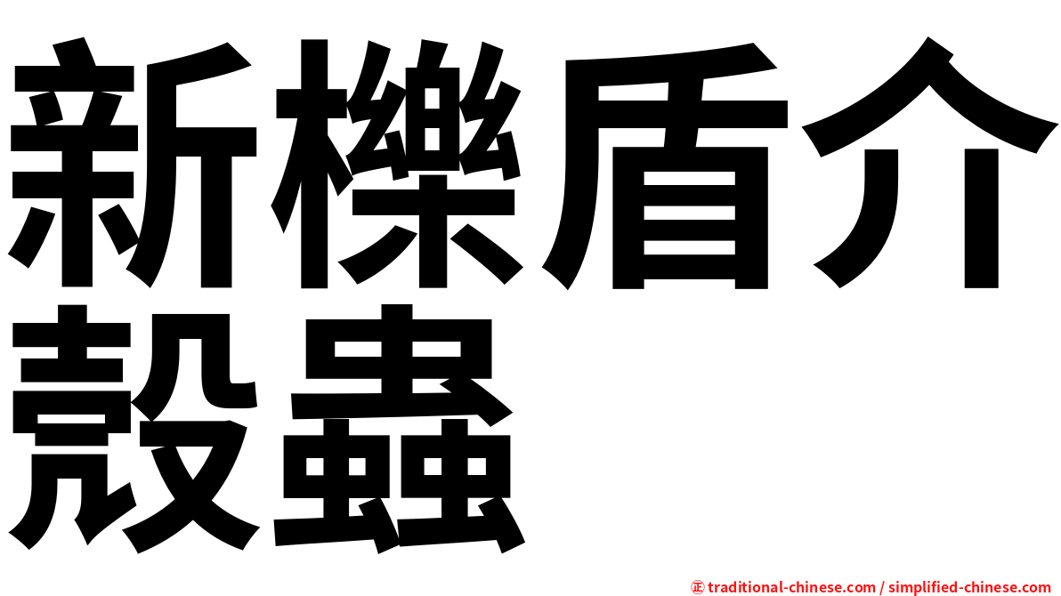 新櫟盾介殼蟲