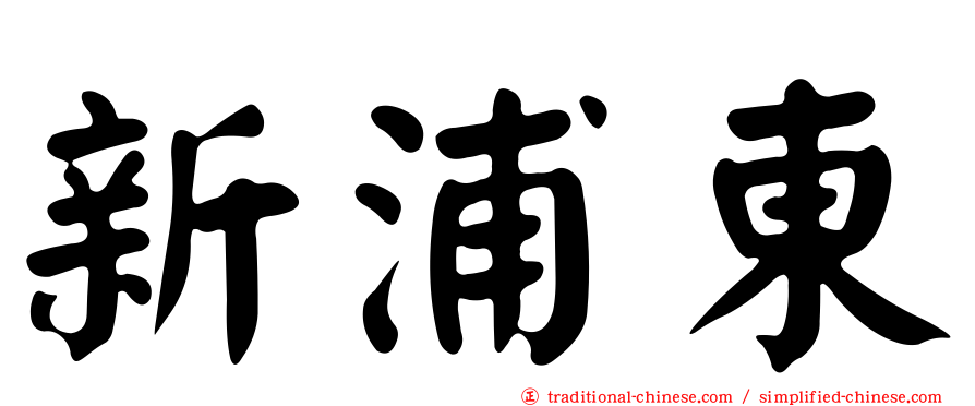 新浦東