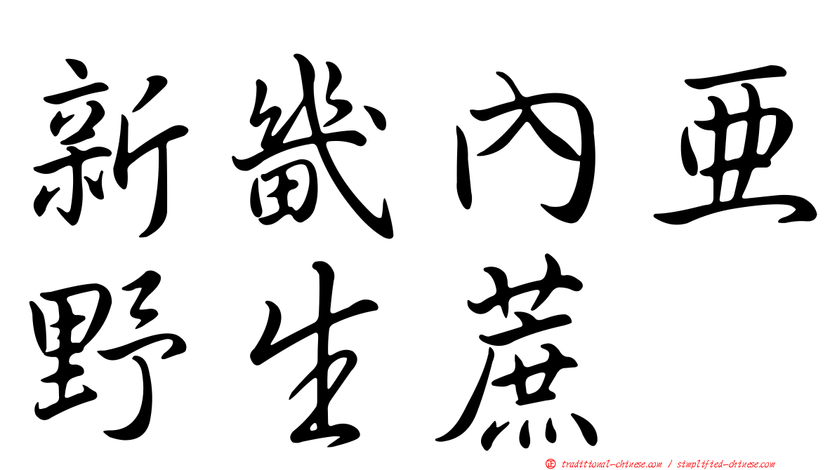 新畿內亞野生蔗