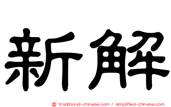 新解