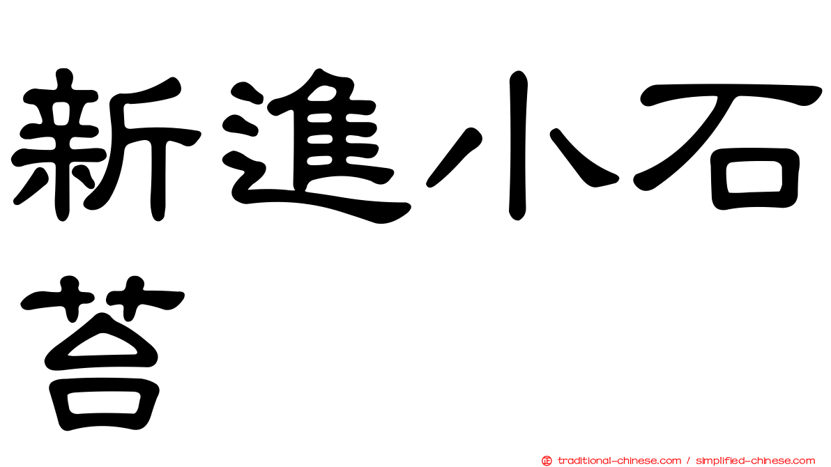 新進小石苔