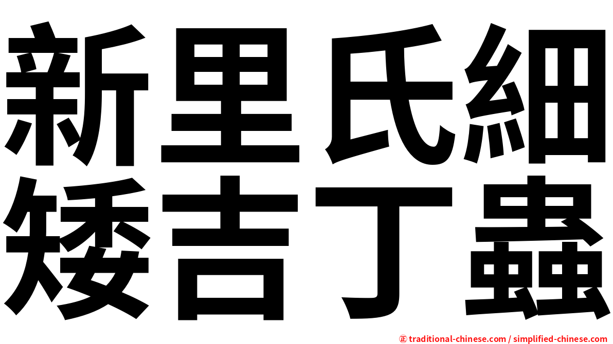 新里氏細矮吉丁蟲