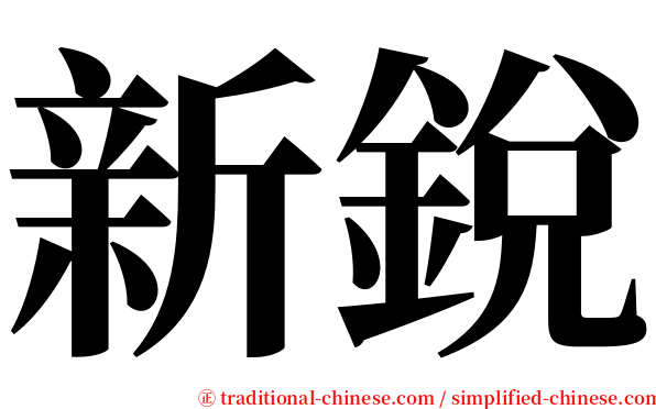 新銳 serif font