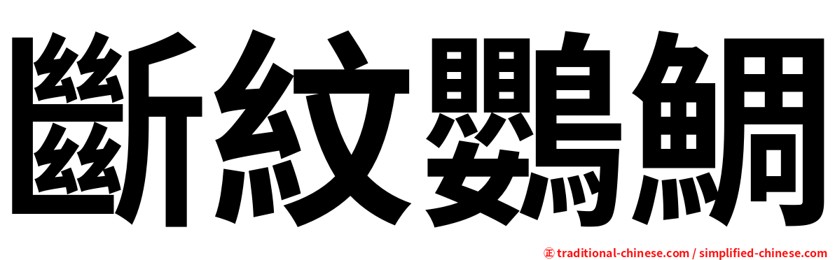 斷紋鸚鯛