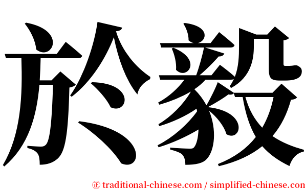 於毅 serif font