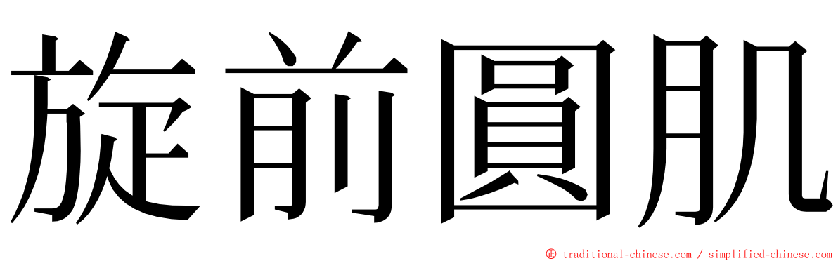 旋前圓肌 ming font