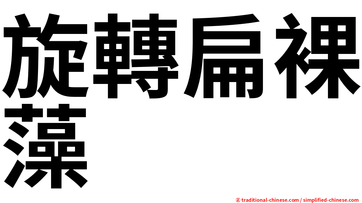 旋轉扁裸藻