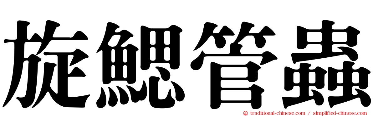 旋鰓管蟲