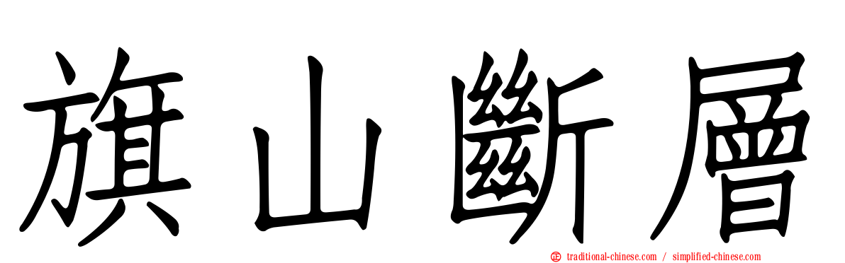 旗山斷層