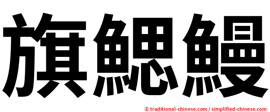 旗鰓鰻
