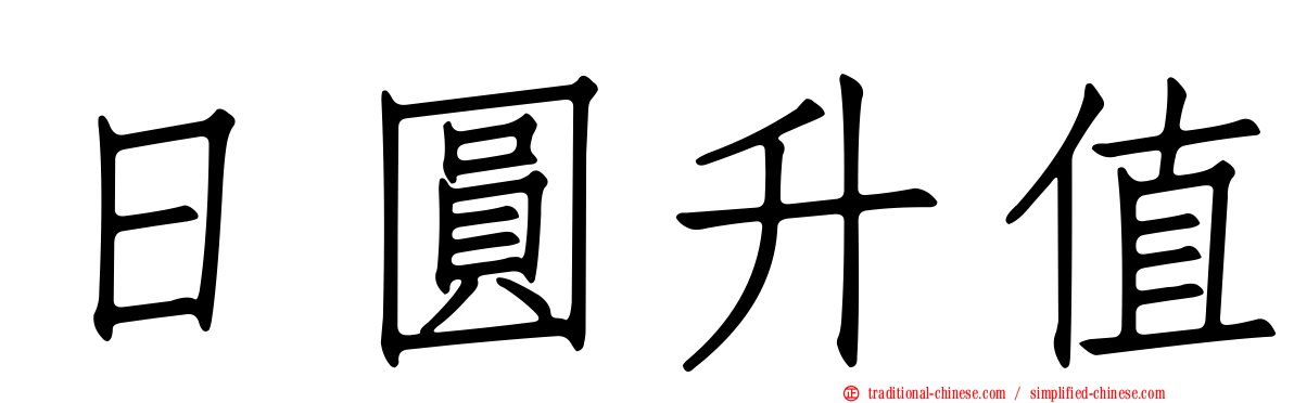 日圓升值