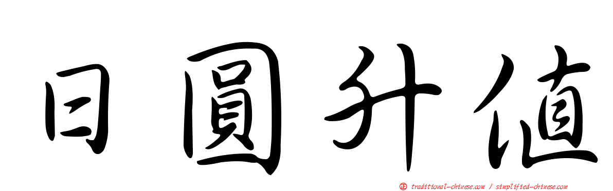 日圓升值