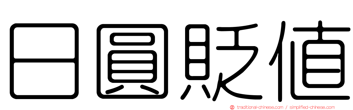 日圓貶值