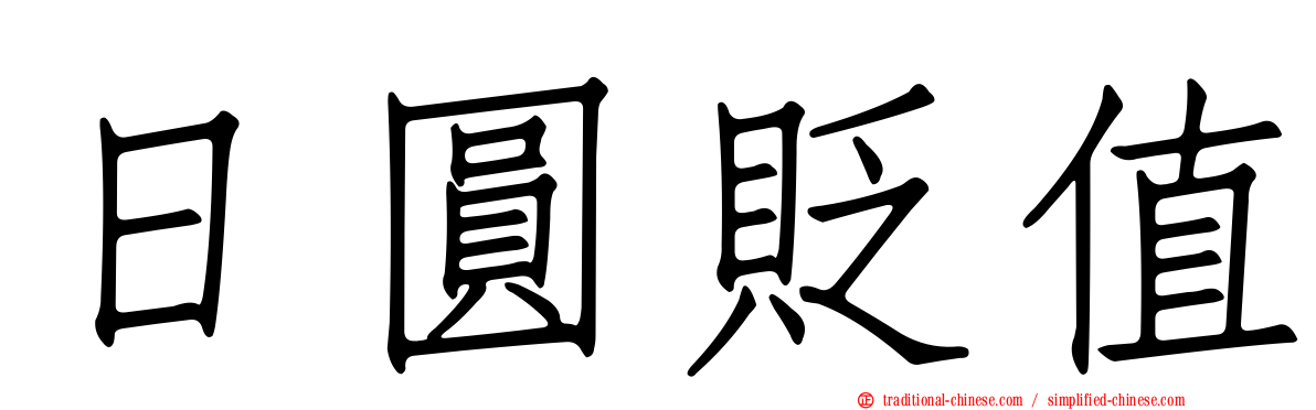 日圓貶值