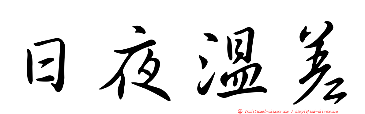 日夜溫差