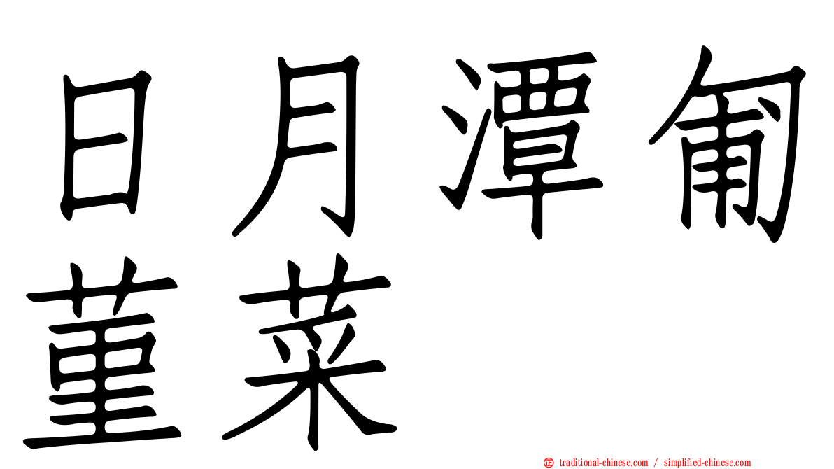日月潭匍菫菜