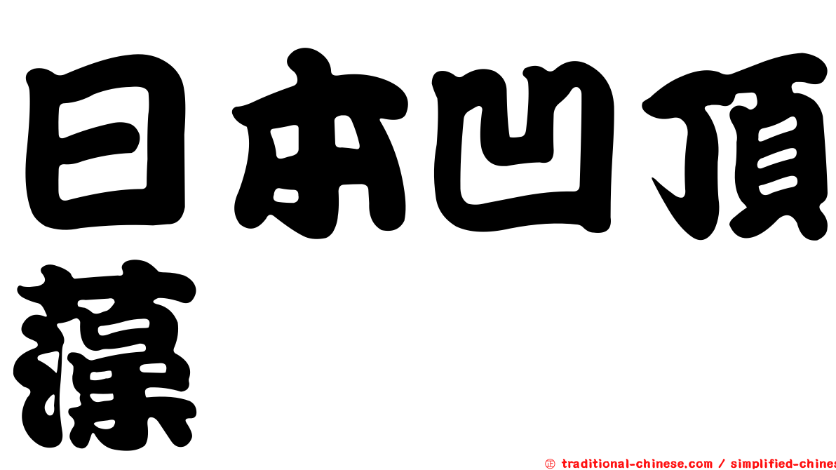 日本凹頂藻