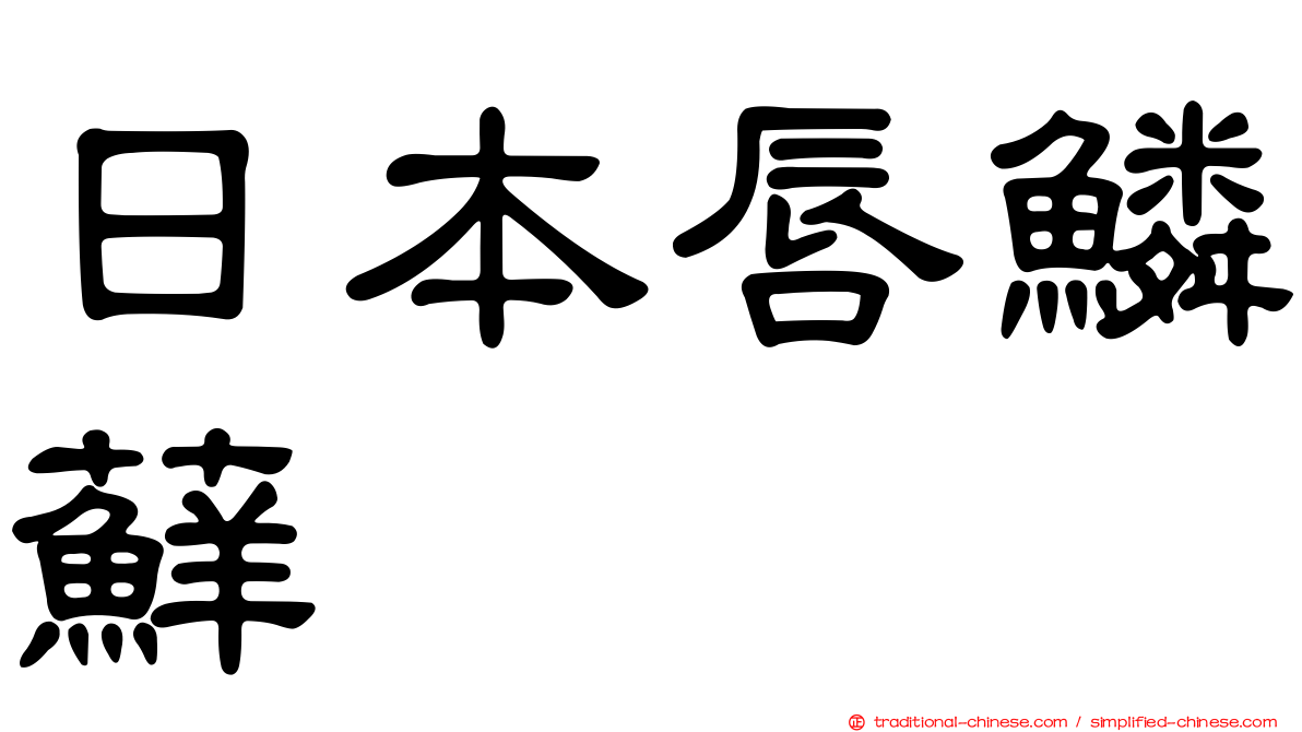 日本唇鱗蘚