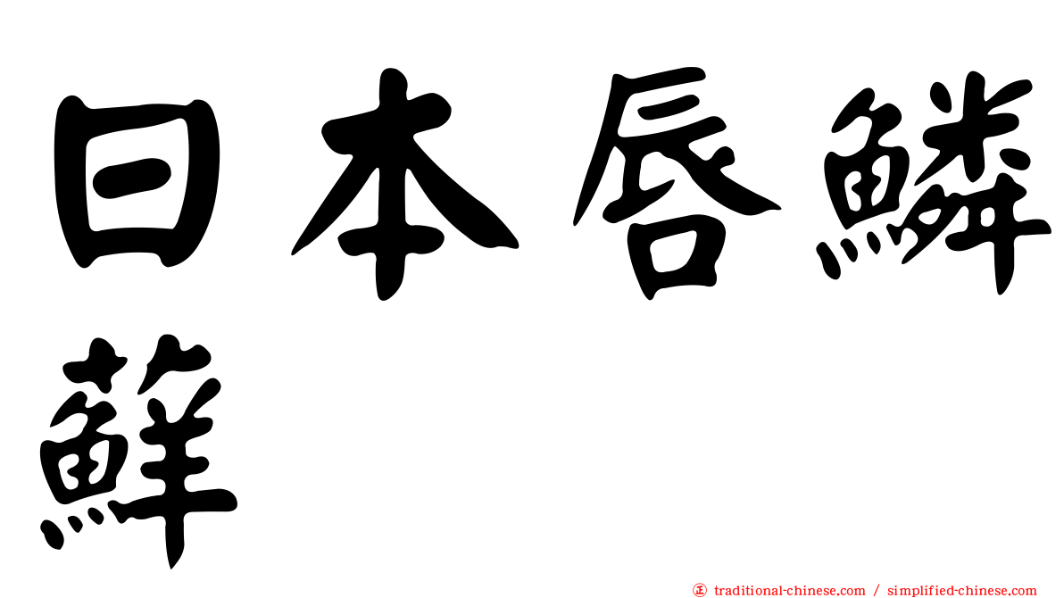 日本唇鱗蘚
