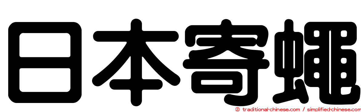 日本寄蠅