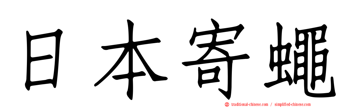 日本寄蠅