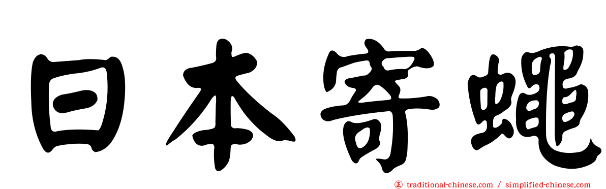 日本寄蠅