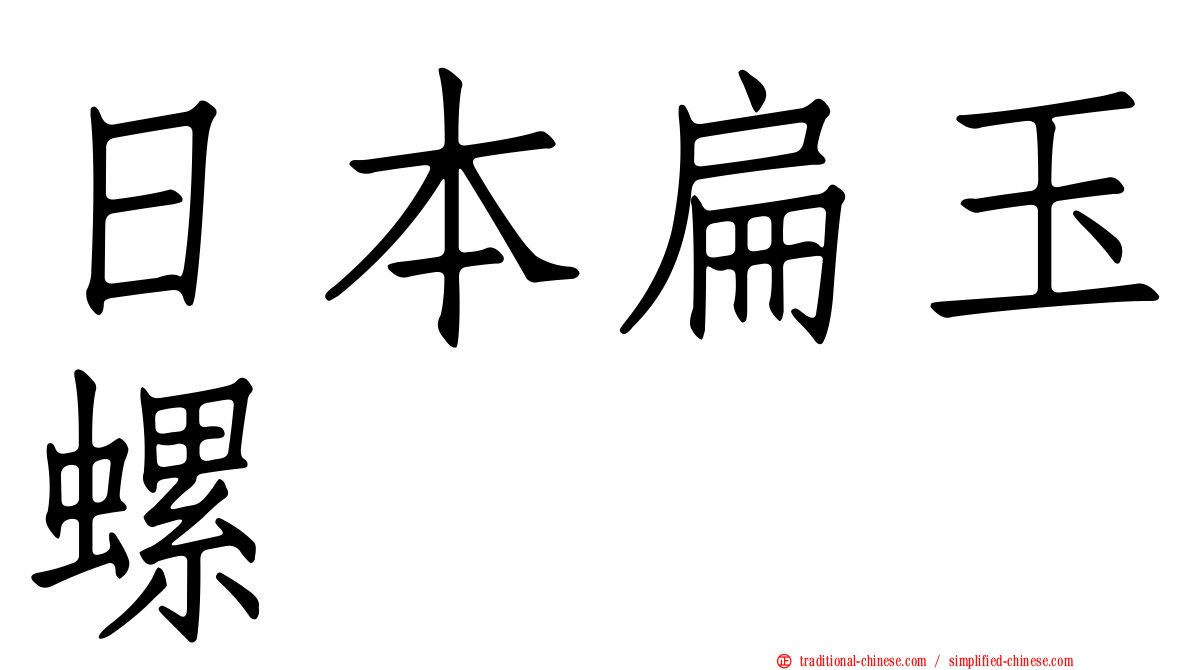 日本扁玉螺