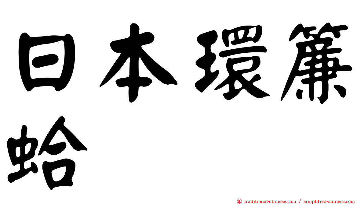 日本環簾蛤
