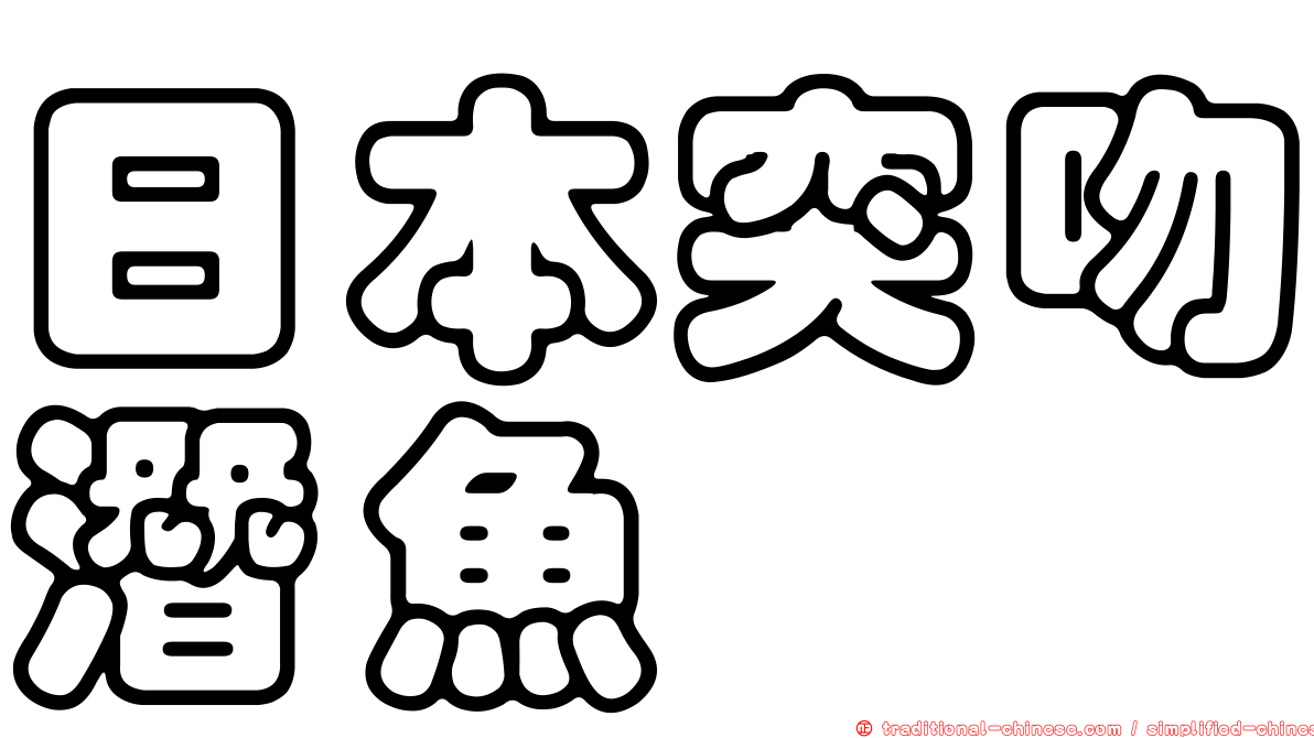 日本突吻潛魚