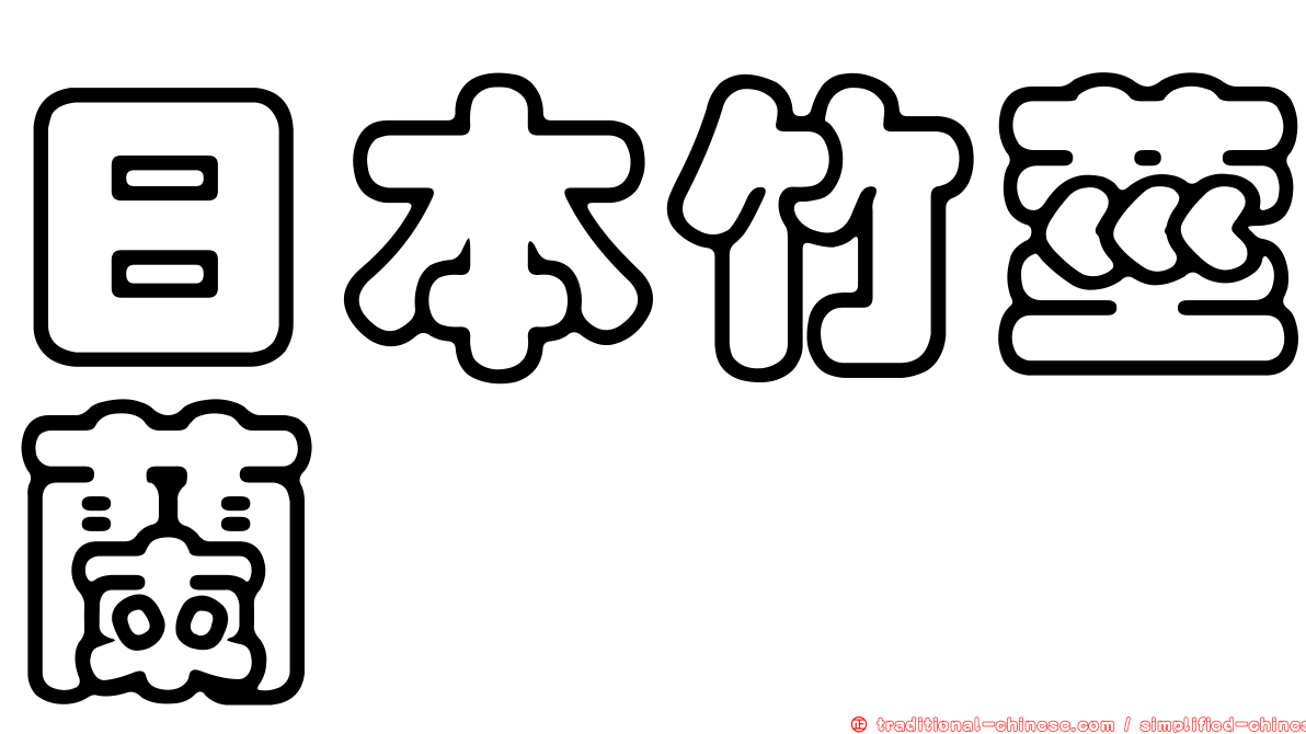 日本竹莖蘭