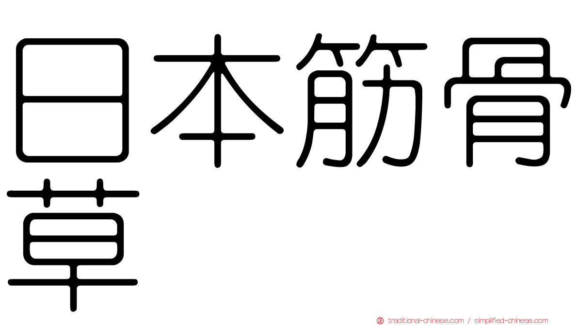 日本筋骨草