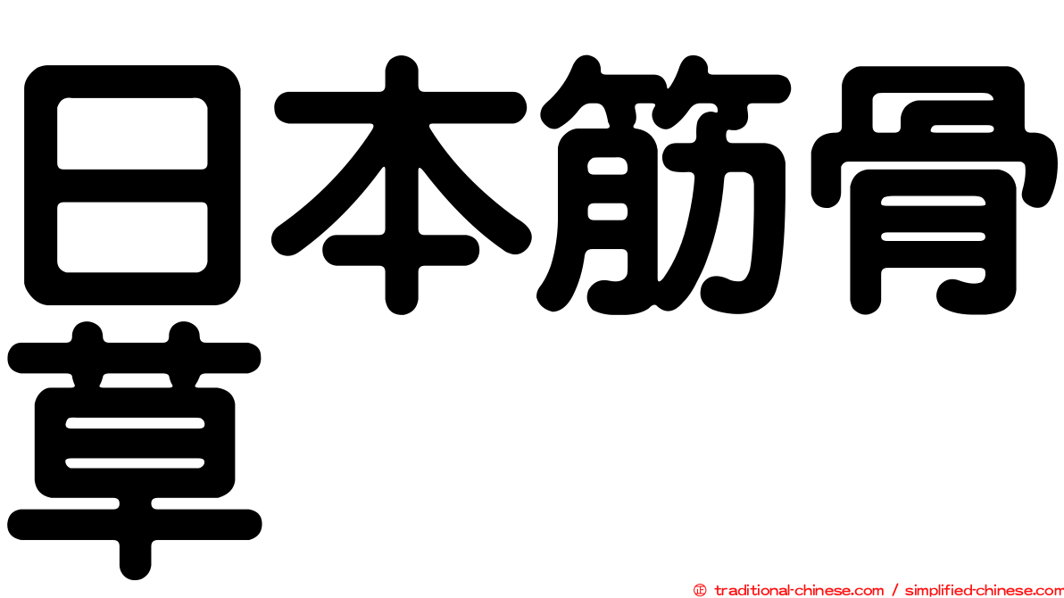 日本筋骨草