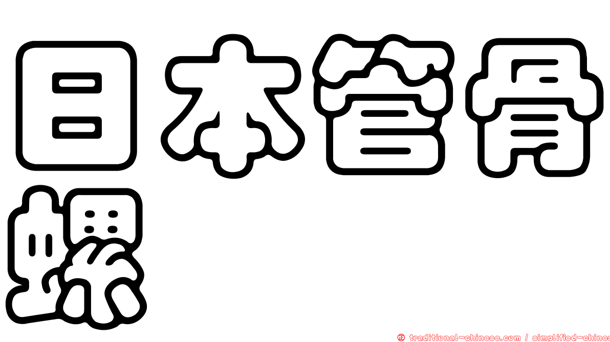日本管骨螺