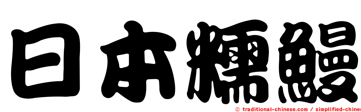 日本糯鰻