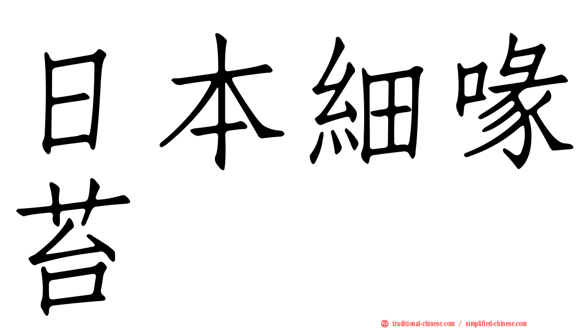 日本細喙苔