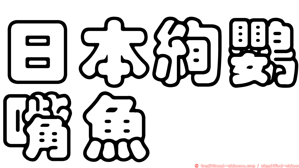 日本絢鸚嘴魚