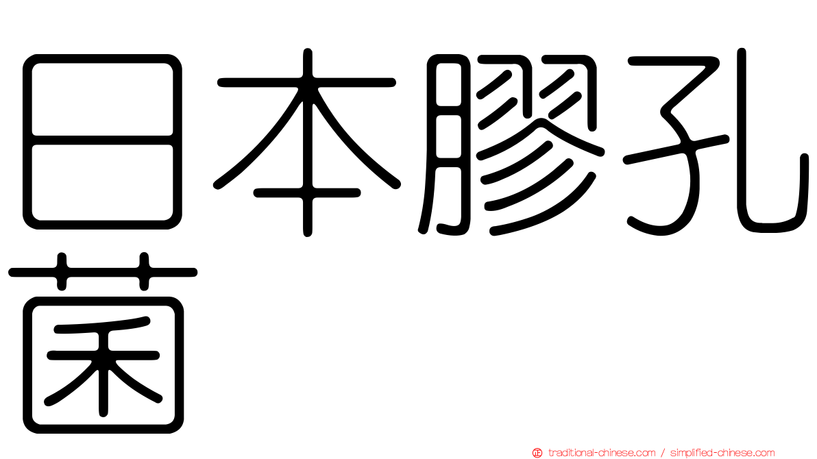 日本膠孔菌
