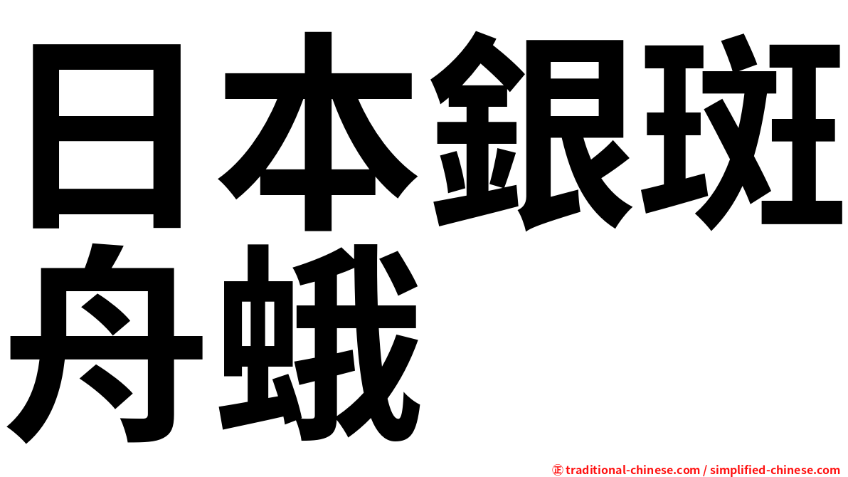 日本銀斑舟蛾