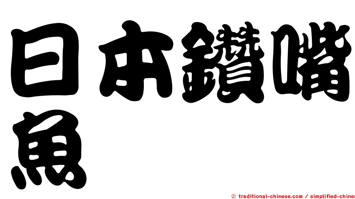 日本鑽嘴魚