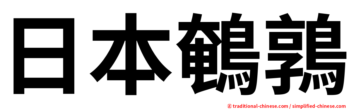 日本鵪鶉