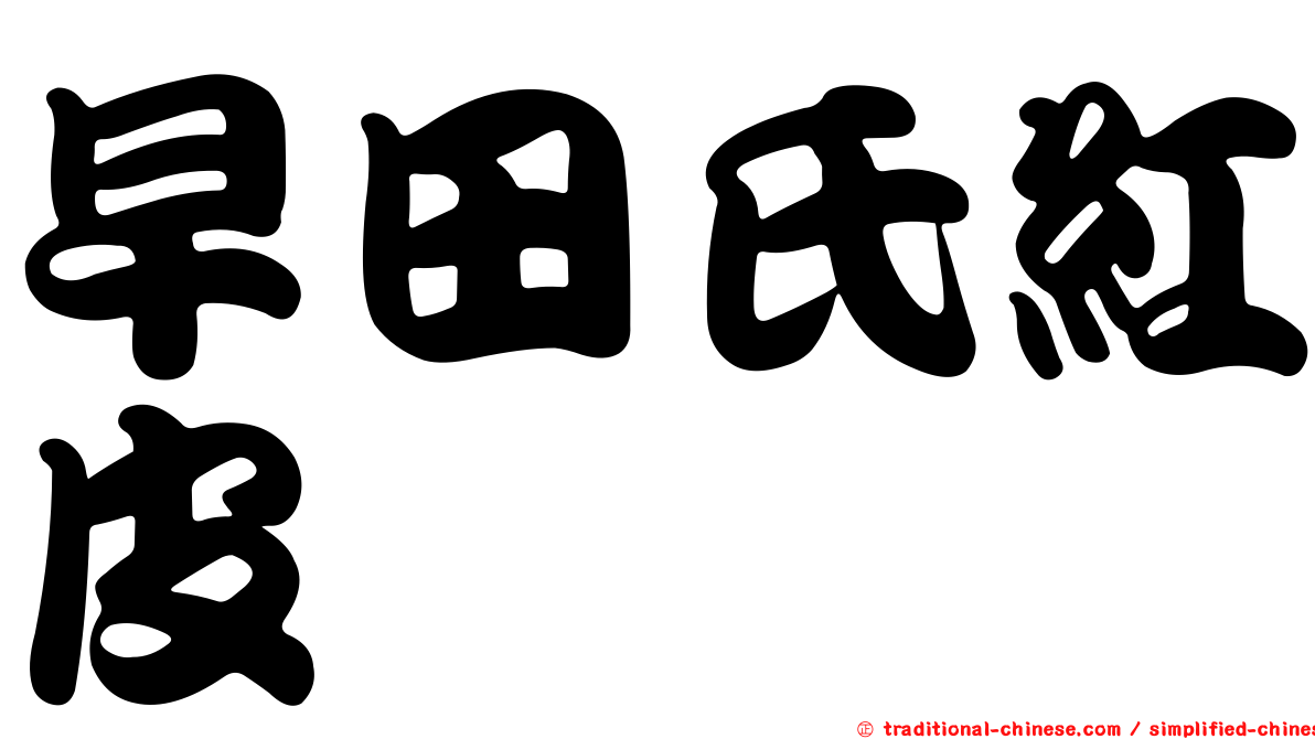 早田氏紅皮