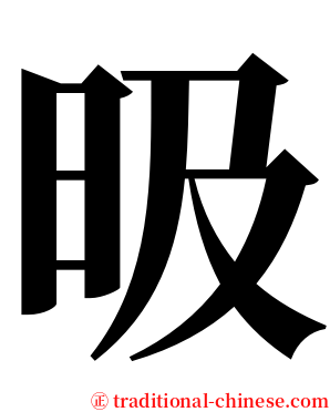 昅 serif font