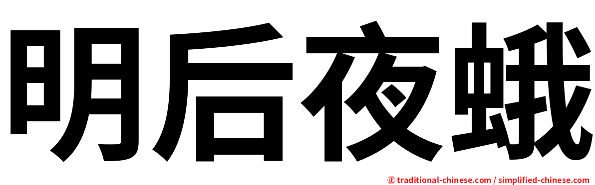 明后夜蛾
