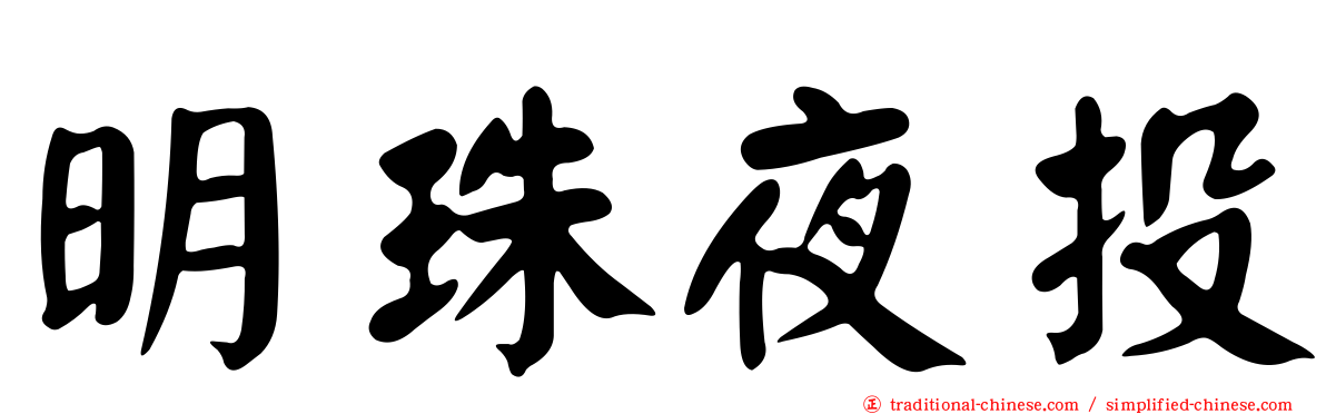 明珠夜投